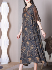 Ever-Pretty Round Neck A-line Dress