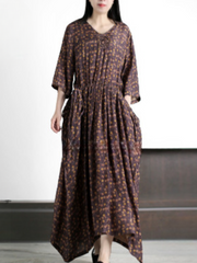 Crazy Style Loose Round Neck A-line Dress