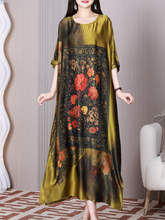 Take My Heart Round Neck A-line Dress