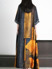 Just My Type Loose V-neck A-line Dress