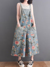 You Still Right Here Denim Overalls Wide-Leg Jumpsuit