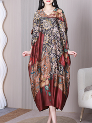 Tried So Hard V-neck Loose A-line Dress