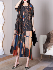 Let Her Go Round Neck A-line Dress