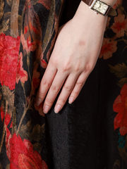 Summer Rayon Round Neck Flowers Print Loose Midi-Dress