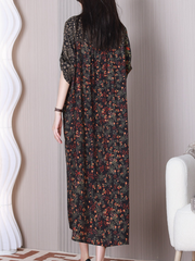 Down To Earth Round Neck A-line Dress