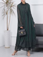 Women Stylish Long Sleeves Maxi Dress