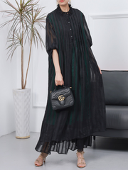 Women Stylish Long Sleeves Maxi Dress