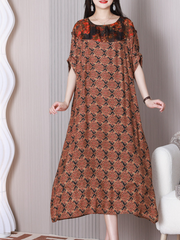 Sound Of Love Round Neck A-line Dress