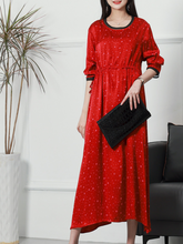 Petite Round Neck A-line Dress