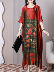 Take My Heart Round Neck A-line Dress