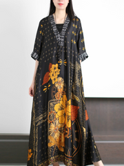 Just My Type Loose V-neck A-line Dress