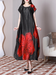 Sweet Memory Round Neck A-line Dress