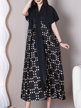 Time Will Come V-neck Short Sleeves A-line Dress