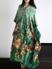 Got My Love Loose V-neck A-line Dress