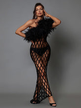 Allison One Shoulder Tulle Maxi Dress