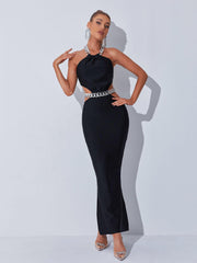 Anaise Halterneck Cutout Bandage Dress