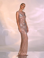 Aubriella Crytsal Embellished Maxi Dress