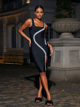 Beyonce Crystal Bandage Midi Dress