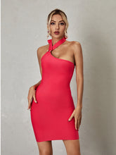 Deka Halterneck Bandage Mini Dress