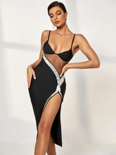 Doloras Crystal Embellished Bandage Dress