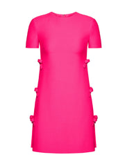 Elsbeth Short Sleeve Bowknot Mini Dress