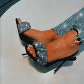 The Glam Girl Scrunchie Embellished Sandals