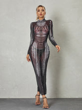 Ishi Long Sleeve Maxi Dress In Black