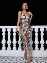 Leonora Chainmail Split Midi Dress