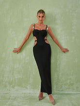 Margaux Embellished Cutout Maxi Dress In Black