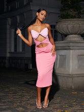 Mariposa Spaghetti Cutout Midi Dress