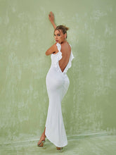 Marzia Backless Maxi Dress In White