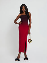 Myfanwy Strapless Ombre Split Maxi Dress