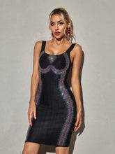 Teigen Rhinestone Bandage Dress