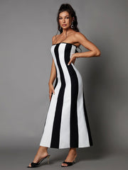 Vashti Strapless Bandage Maxi Dress
