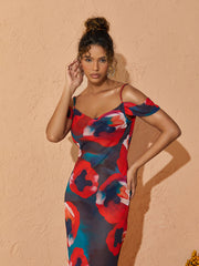 Yori Spaghetti Printed Maxi Dress