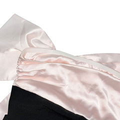 Bowknot Color Strapless Bodycon Party Mini Dress - Black