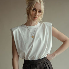 Madison Padded Shoulder Top