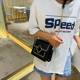 Lottie Metal Decor Two Tone Crossbody Bag
