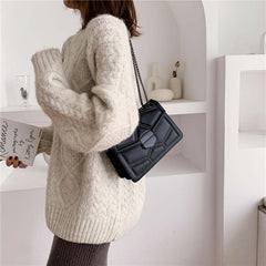 Floria Rivet Chain Crossbody Bag