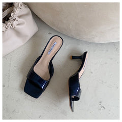 Monae Kitten Heeled Slide Sandals