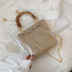 Orbeetle Chain Straw Clear Bag