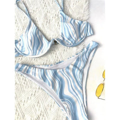 Linde Wave Print Underwire Bikini