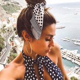 Rhinestone Studded Pleated Large Hoop Earrings - Gold