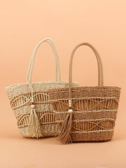 Weave Fashion Commuter Bag Straw Shoulder