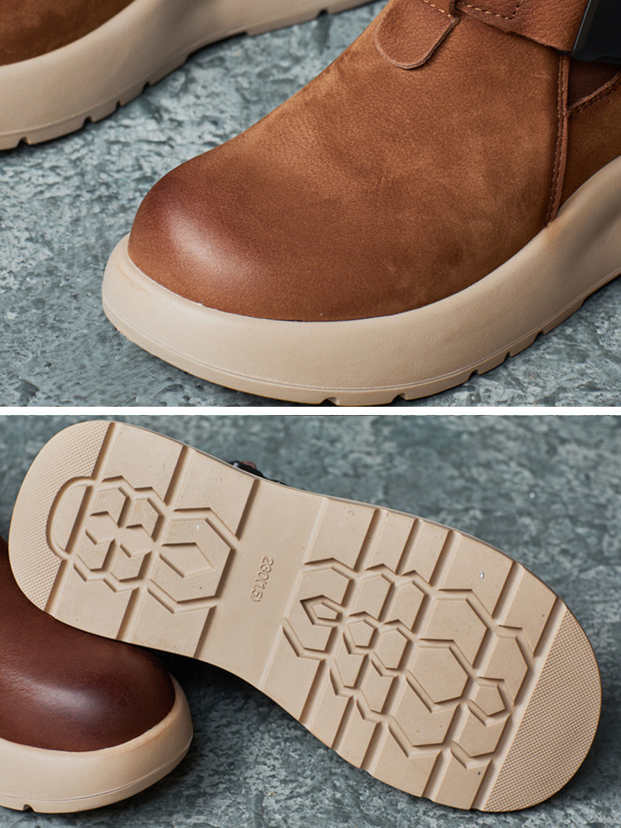 Winer Vintage Genuine Leather Platform Boots