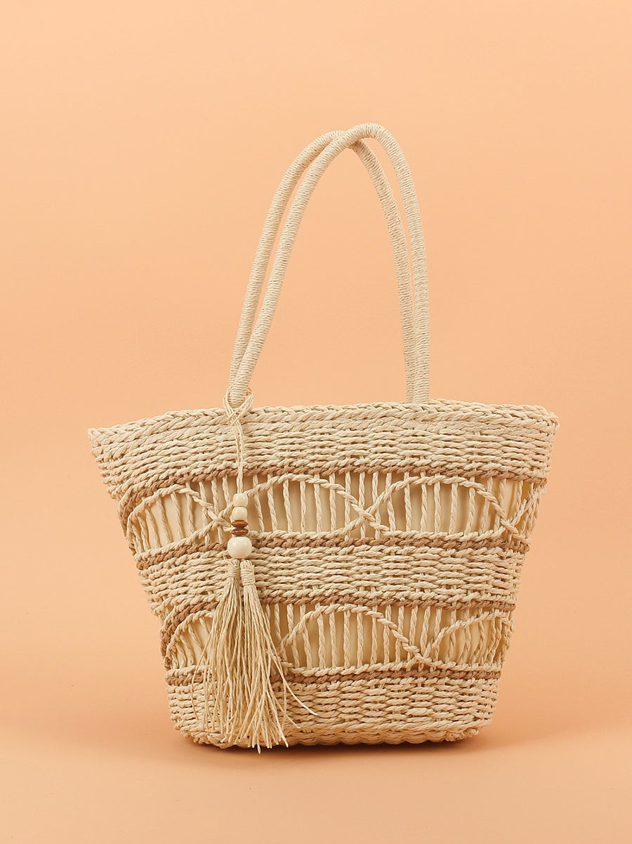 Weave Fashion Commuter Bag Straw Shoulder