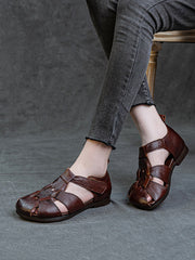 Leather Soft Spliced Sandals