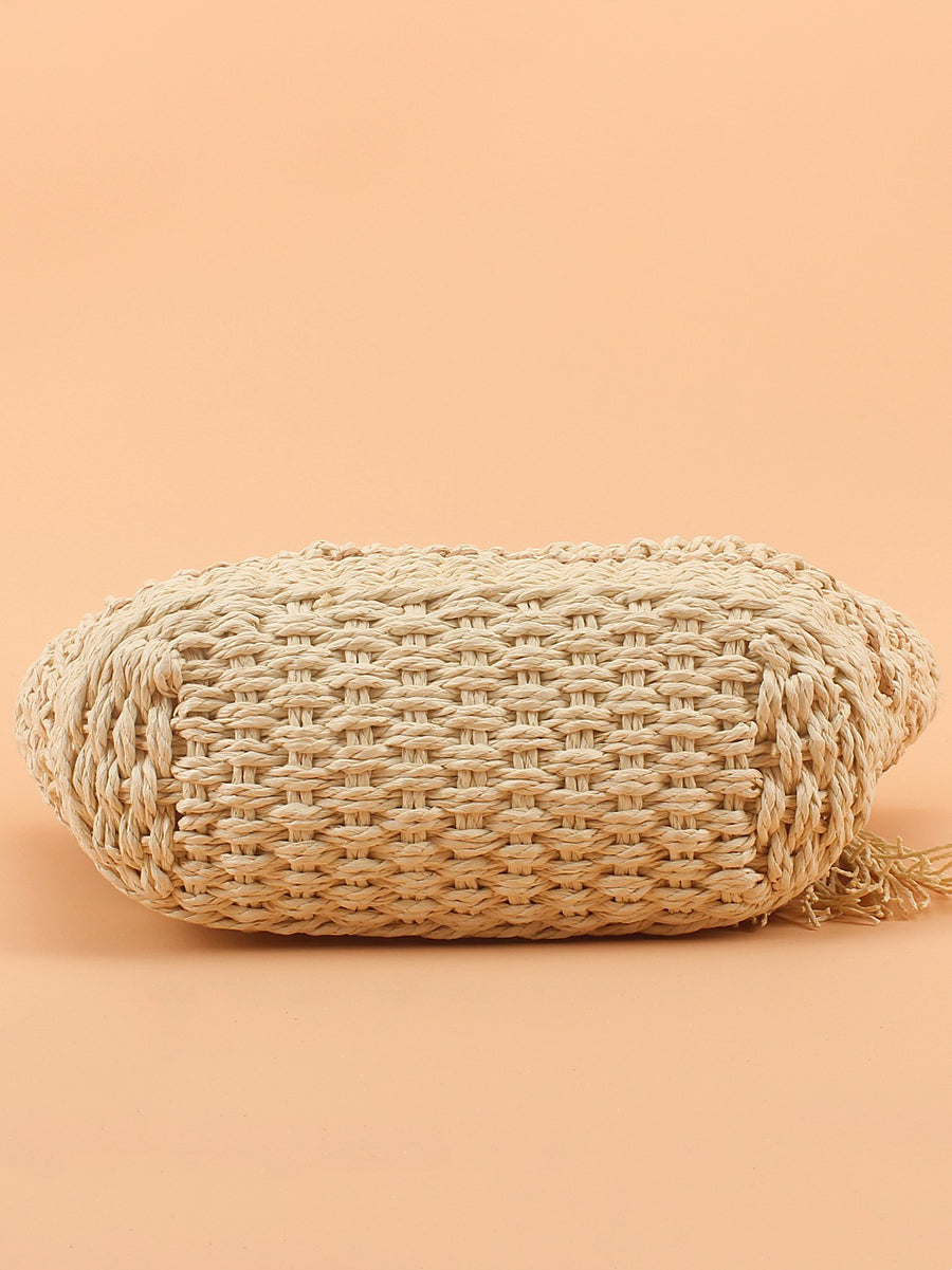 Weave Fashion Commuter Bag Straw Shoulder
