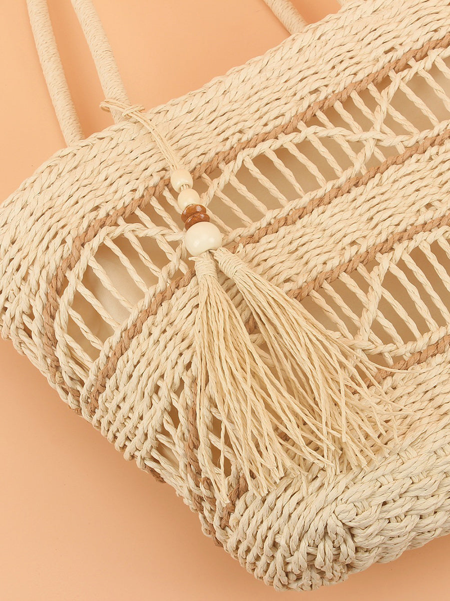 Weave Fashion Commuter Bag Straw Shoulder