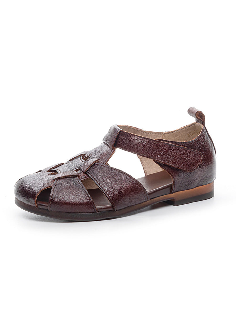 Leather Soft Spliced Sandals
